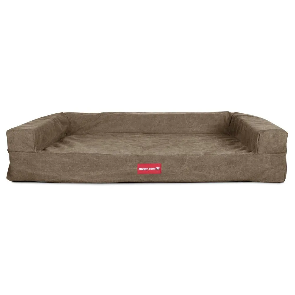 The Bench Orthopedic Memory Foam Dog Bed - Canvas Earth