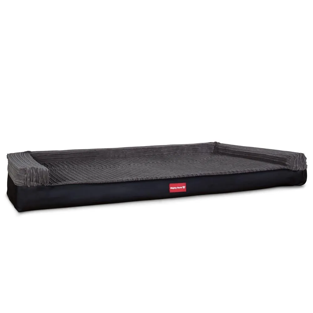 The Bench Orthopedic Memory Foam Dog Bed - Faux Leather Black