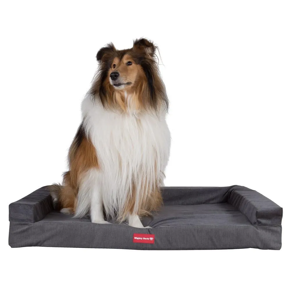 The Bench Orthopedic Memory Foam Dog Bed - Signature Graphite Grey