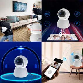 US 1-2 Pc 360° 1080P IP Camera 5G / 2.4G Wi-Fi Smart Indoor IR Night Vision SD